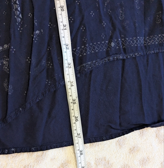 Navy Bandana Paisley Mini Dress Viscose Halter Buttons Racerback Paisley XS S - Picture 6 of 7